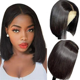 4x4 Lace Closure Bob Wig Straight Human Hair Wig Short Bob Wigs